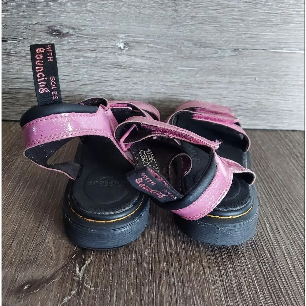 Dr. Martens Junior Klaire Glitter Sandals Size 2